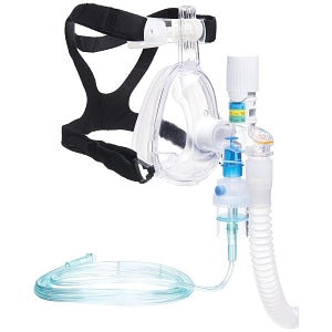 Pulmodyne O2-MAX Emergency CPAP Systems - 02-MAX CPAP 3-SET PEEP System with BiTrac ED Mask, Ohmeda Quik-Connect and Nebulizer Canister, Adult Large - 313-7555XN-1