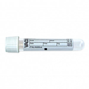 Greiner Bio One VACUETTE Serum (No Additive) Blood Coll - Vacuette Serum Blood Collection Tube, White, 3 mL, 13 x 75, Discard - 454241
