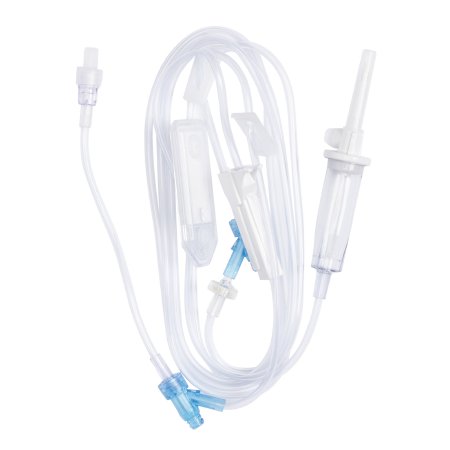 SafeDAY 24 Hour - Primary IV Administration Set SafeDay 24 Hour 15 Drops / mL Drip Rate 104 Inch Tubing 3 Ports - 352643
