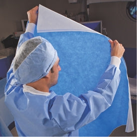 Halyard Inc Quick Check Sterilization Wrap - White / Blue