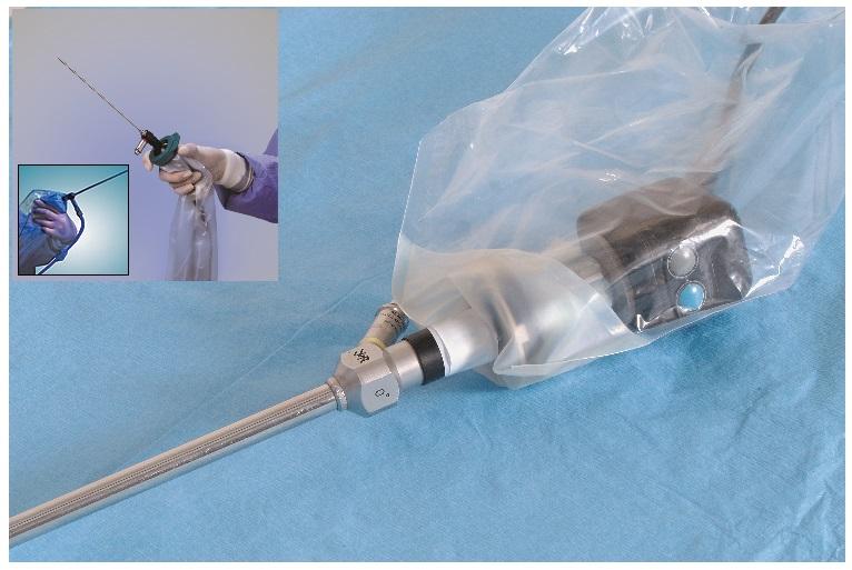 Ecolab Camera and Laser Drapes - Deluxe Video Camera Drape with Transparent Tip - 4604N