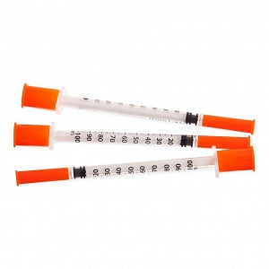 Mhc Medical Products Easy Touch Insulin Syringes - Easy Touch Insulin Syringe with Needle, 0.5 mL Capacity, 28G x 1/2" - MHZ828555Z