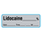 Shamrock Anesthesia Drug Labels for Syringe Identification - LABEL, GRAY, 1/2" X 500", LIDOCAINE, PRECUT - SA-3009-DTI-PRE