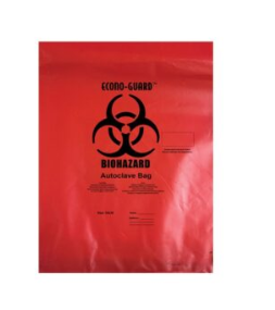 Action Health Red Autoclave Bags- Econo-Guard Red Autoclave Bags, Red, 2 Mil Thickness