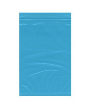 Action Health Colored Zip Bags - Blue Tint Zip Bags, 2 Mil Thickness
