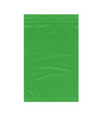 Action Health Colored Zip Bags - Green Tint Zip Bags, 2 Mil Thickness
