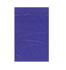 Action Health Colored Zip Bags - Reflex Blue Zip Bags, 2 Mil Thickness