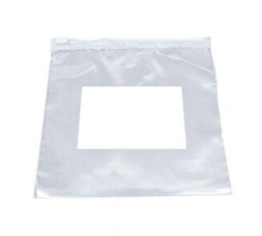 Action Health White Block Slider Top Bags, 2 Mil, 10W x 12H