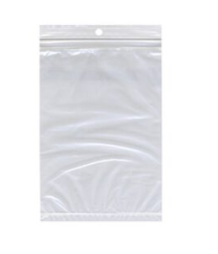 Action Health Hang Hole Zip Bags - Clear