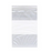 Action Health White Block Zip Bags - Clear