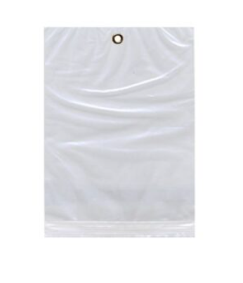 Action Health Brass Eyelet Zip Bags, 4 Mil - Clear