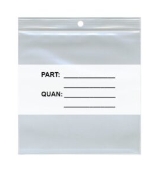 Action Health Parts / Quantity Printed Zip Bags - Clear