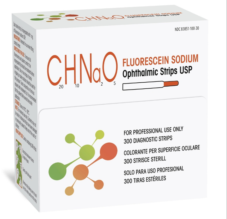 Vista Fluorescein Strips 1mg - Box of 300 - AK15B300
