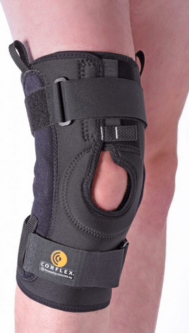 Corflex CoolTex Ag Hybrid Knee Brace with Rom Hinge 13” CoolTex