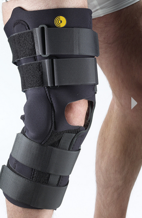 Corflex Cooltex 13" Anterior Closure Knee Wrap Op Pop With Rom Hinge 3/16″