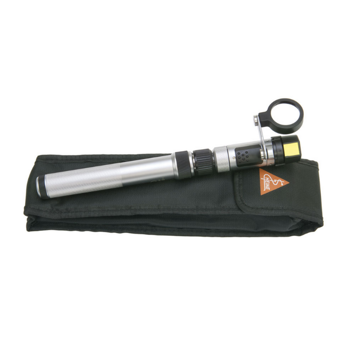 HEINE HSL 150 Hand-held Slit Lamp Set: BETA SLIM battery handle in Soft Pouch