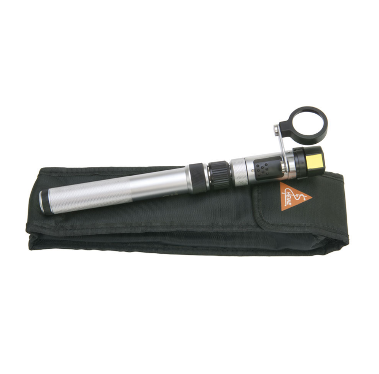 HEINE HSL 150 Hand-held Slit Lamp Set: BETA SLIM battery handle in Soft Pouch