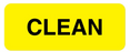 United Ad Label Sterilization Labels - LABEL, CLEAN, 2-1/4X7/8, 420/RL, FL, YL - ULCS716