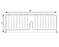Uline Shelf Dividers 24 x 8", Chrome - H-1761C
