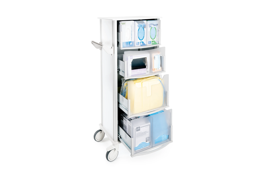 Bowman® Standard Infection Prevention PPE Isolation Cart - CT200-0000