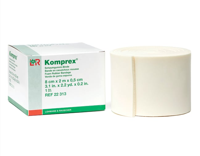 North Coast Medical Komprex® Foam Rubber Roll 8cm × 2m × 0.5cm - NC60029-1