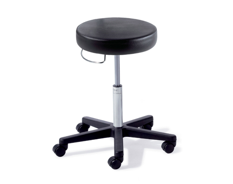 Midmark Ritter 272 Air Lift Stool - Ritter 272 Air Lift Stool, Pneumatically Adjustable, Ultrafree, Black - 272-001-867