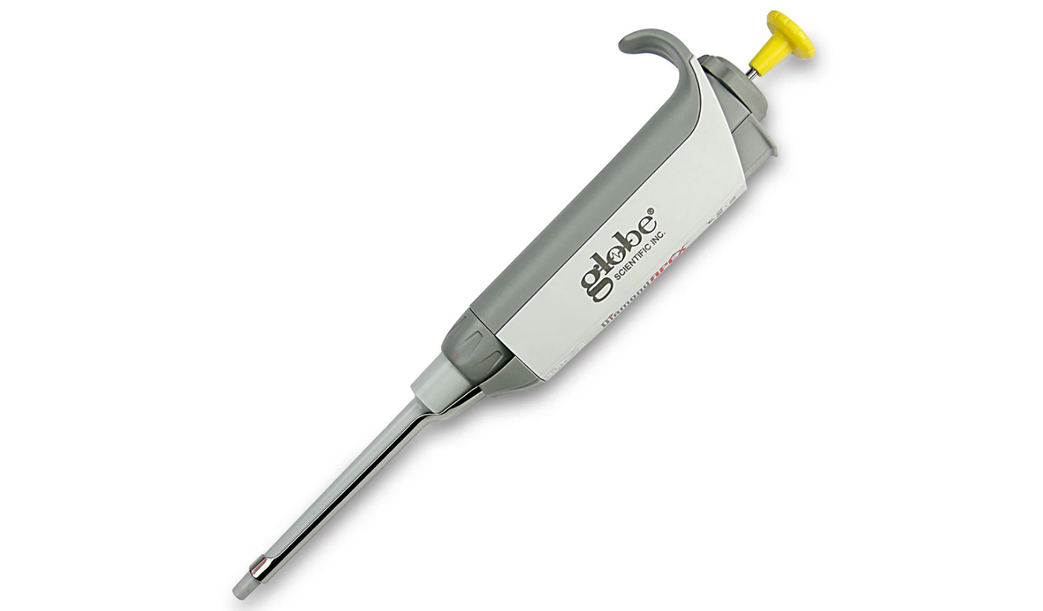 Globe Scientific 100 - 1000uL Pipette, DiamondAPEX, Fully Autoclavable, Adjustable Volume, Orange (Tip Group C) - 3351-1000