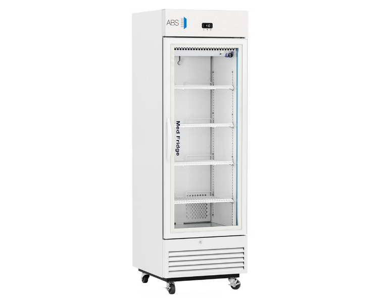 American Biotech Standard Pharmacy / Vaccine 1 Glass Swing Door Cycle Defrost Refrigerator - Upright Refrigerator ABS® Pharmaceutical 16 Cubic Ft. - 1 Each - PH-ABT-VS-S16G