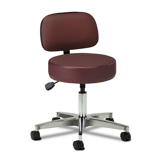 5-Leg Pneumatic Stool with Backrest - 2155-21