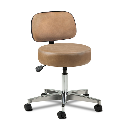 5-Leg Pneumatic Stool with Backrest - 2155-21