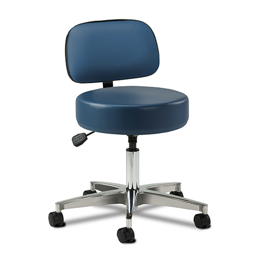 5-Leg Pneumatic Stool with Backrest - 2155-21