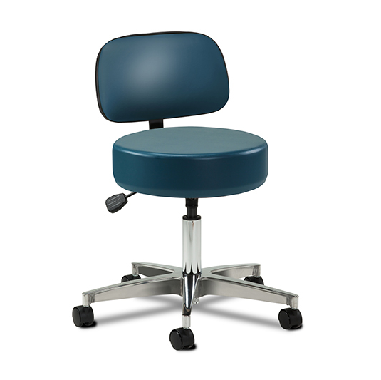 5-Leg Pneumatic Stool with Backrest - 2155-21