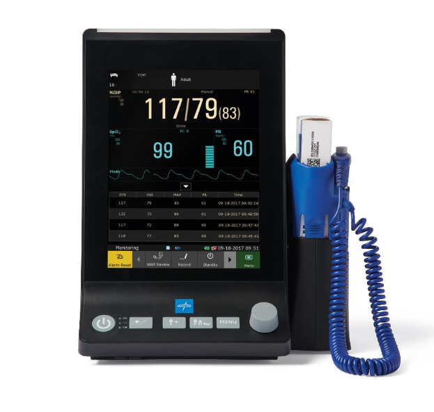 Vital Signs Monitor with Blood Pressure, SpO2, and Oral Thermometer - MDSVSMSNTC