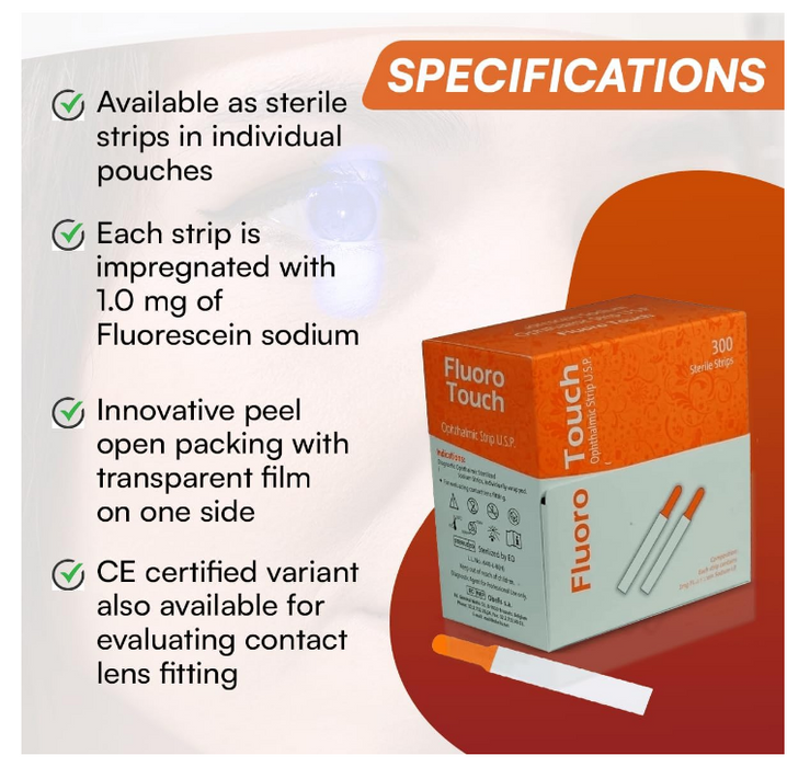 Fluoro Touch Strips - 300 Strips by KASHSURG - X2-W8G0-53Q6