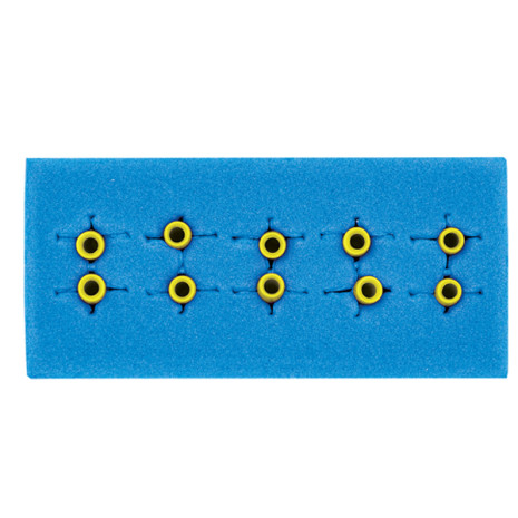 5 PAIRS OF YELLOW SUTURE CLAMP TAGS STERILE [5/BX] - VB21115