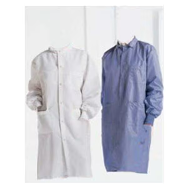 COAT LAB SAFECARE LAPEL WHT L - 46942-WT7