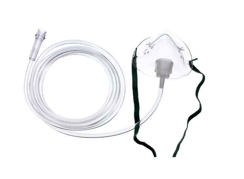 See-Thru Oxygen Mask, Medium-Concentration, Elongated, Pediatric - HUD1042