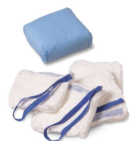 Surgical Laparotomy Sponge X-Ray Detectable Cotton 4 X 18 Inch - 23250-407