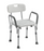 Shower Chair with Back and Removable Padded Arms - 12445KD-1