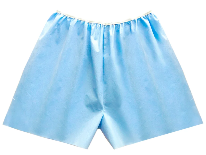A Lunt Design Physical Therapy Exam Shorts - Single-Use Therapy Shorts, 15"-20" Waist, Size XS - S100P-4