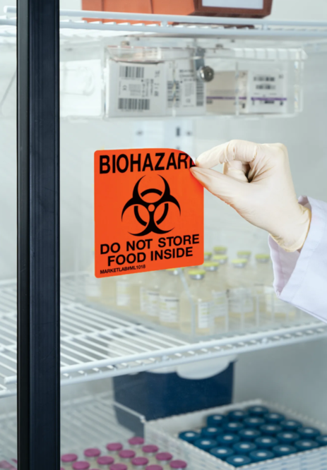Biohazard Cling Non-adhesive Biohazard Cling - 1018