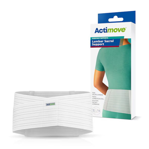 Actimove Lumbar Sacral Support 8In White