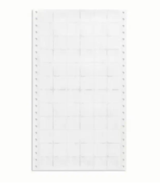 Statlab Medical Products Pinfed Slide Labels, Die-cut 15/16" x 15/16", 6 across. Carrier width 7" - 25056 Each / Case - MLPF6/CS