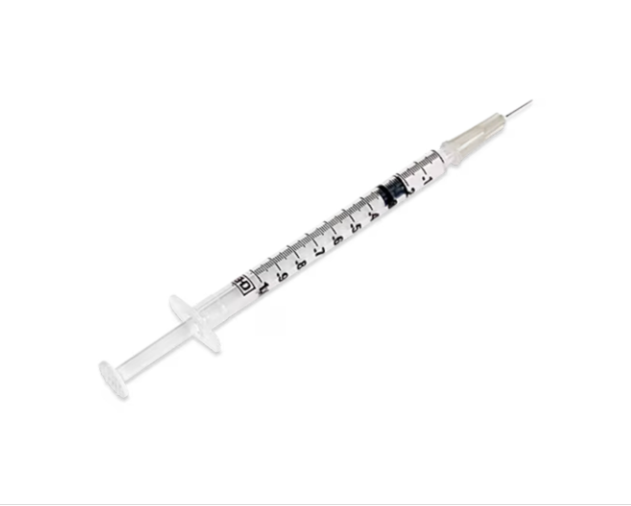 Safety Insulin Syringe 1 mL 3/8 Inch 27 Gauge - 303344