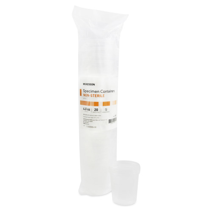 McKesson - Specimen Container 120 mL (4 oz.) Without Closure NonSterile - 561