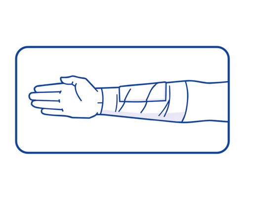 Elastomull Wrap Around 4Inx4.1Yd White - 209700