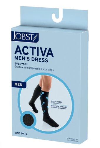 JOBST® ACTIVA Men's Dress Knee High 8-15 mmHg - 6055802
