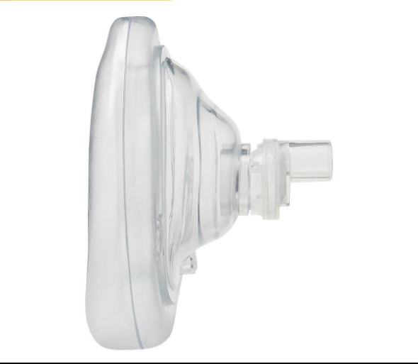 Medline Mouth-to-Mask Resuscitator with Valve - CPR Mask with Filter Valve and Case, Adult - HCS64185
