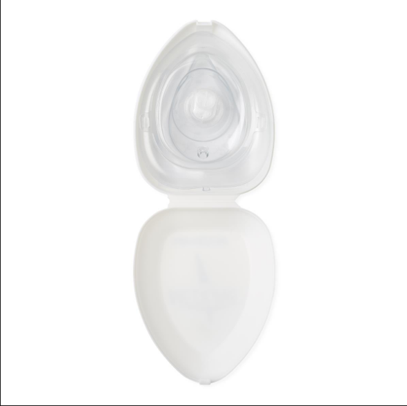 Medline Mouth-to-Mask Resuscitator with Valve - CPR Mask with Filter Valve and Case, Adult - HCS64185