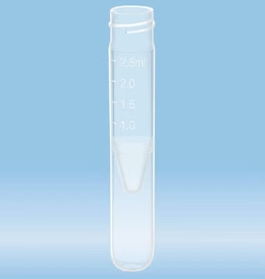 Venous Blood Collection Tube Plain 2.5 mL Without Closure Polypropylene Tube - 60.614.365